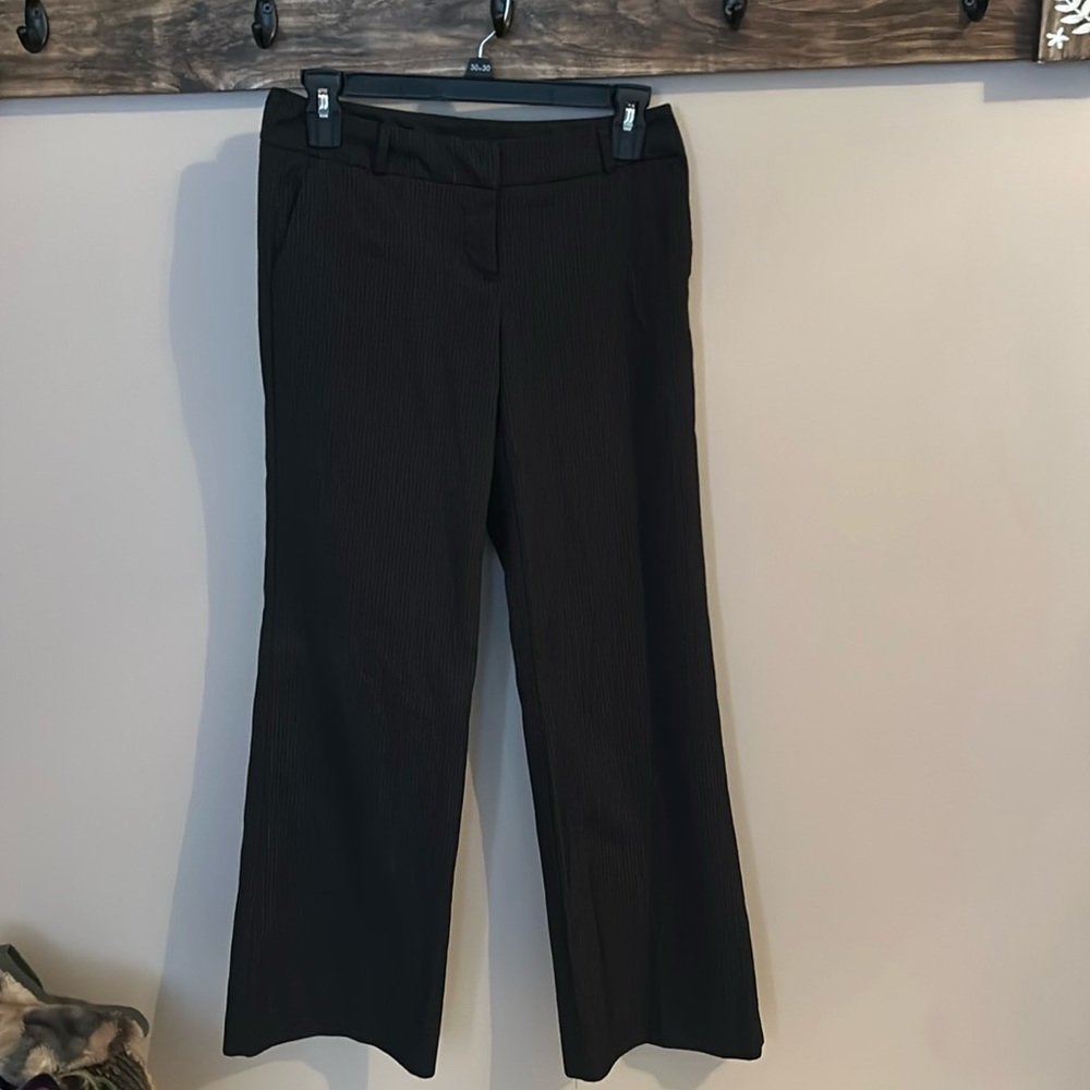 Black pin stripe dress pants by NY&C